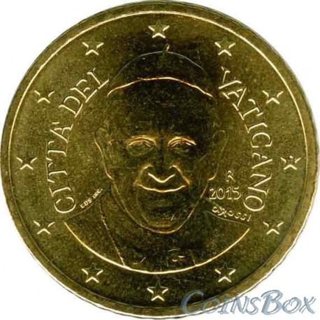 Vatican 50 cents 2015