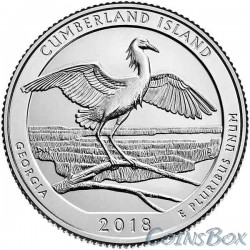25 cents 2018 44th Cumberland Island National Coast