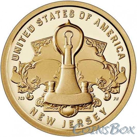 1 Dollar 2019 Thomas Edison Incandescent