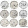 25 rubles 2019. Weapons of the Great Victory (weapon designers) set of 9 coins