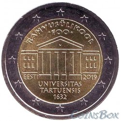 Estonia 2 Euro 2019 100th Anniversary of the University of Tartu