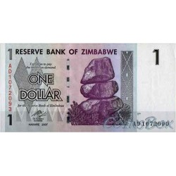 Банкнота Зимбабве 1 доллар 2007