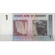 Zimbabwe banknote 1 dollar 2007