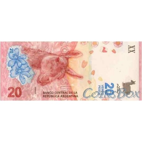 Banknote Argentina 20 pesos 2017