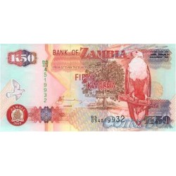 Banknote of Zambia 50 kvach 2009