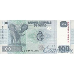 Банкнота Конго 100 франков 2013