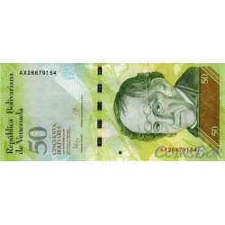Banknote of Venezuela 50 Bolivars 2015