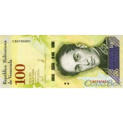 Banknote of Venezuela 100000 Bolivars 2017
