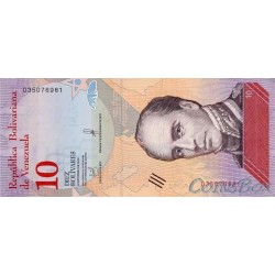 Банкнота Венесуэла 10 боливаров 2018