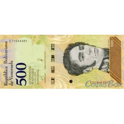 Banknote of Venezuela 500 Bolivars 2018
