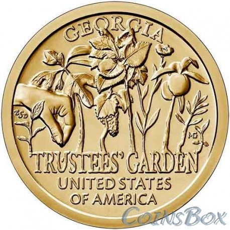 1 Dollar 2019 Garden of Trustees