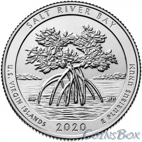 25 cents 2020 53rd Salt River Bay National Historical Park and Ecological Reserve