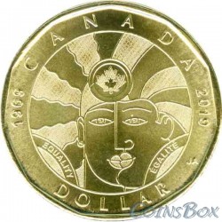 Canada 1 dollar 2019 Equality. 50 years of decriminalization of homosexuality in Canada