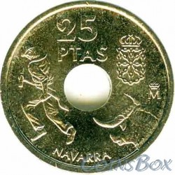 Spain 25 pesetas 1999 Navarra