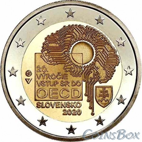 Slovakia 2 euro 2020. 20 years of joining the OECD