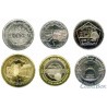 Сирия набор монет Достопримечательности 1, 2, 5, 10, 25, 50 фунтов 1996-2003