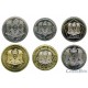 Сирия набор монет Достопримечательности 1, 2, 5, 10, 25, 50 фунтов 1996-2003