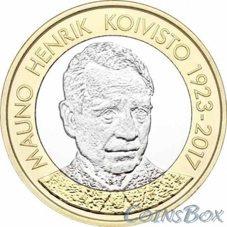 Finland 5 euro 2018. Mauno Henrik Koivisto