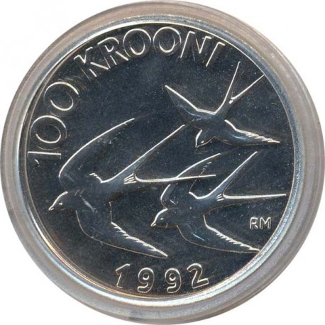 Эстония 100 Крон 1992 год. Ласточки