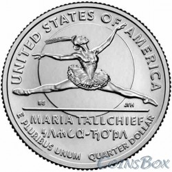 25 cents 2023. 10th quarter. Ballerina Maria Tallchief