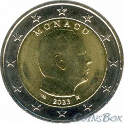 Монако 2 евро 2023 год