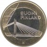 Finland 5 Euro 2012 Lapland (Lappi). Cable-stayed bridge