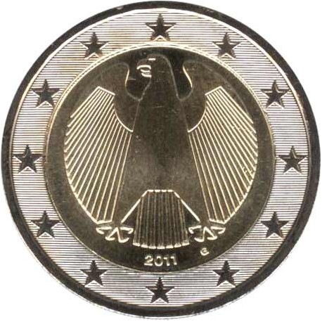 Германия 2 евро 2011 (G)