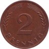 Germany 2 pfennig 1968 J