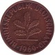 Germany 2 pfennig 1969 G