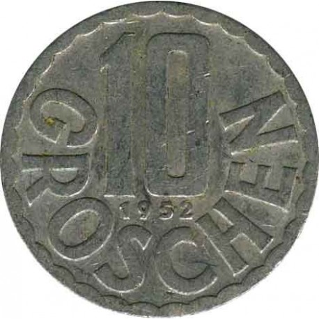 Austria 10 groschen 1952