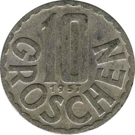 Austria 10 groschen 1957