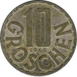 Austria 10 groschen 1965