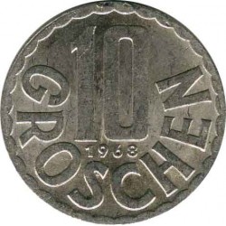 Austria 10 groschen 1968