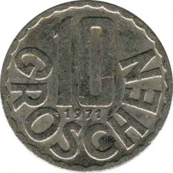 Austria 10 groschen 1971