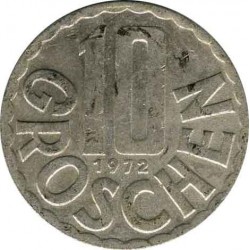 Austria 10 groschen 1972
