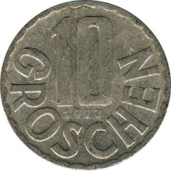 Austria 10 groschen 1973
