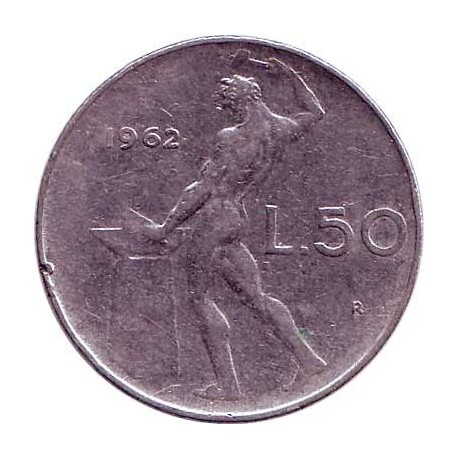 Italy 50 lire 1962