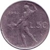 Италия 50 лир 1962 год
