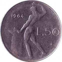 Italy 50 lire 1964