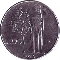 Италия 100 лир 1976 год