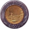 Италия 500 лир 1989 год