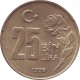 Turkey 25 Bin Lira 1996