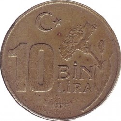 Турция 10 Bin Lira 1995