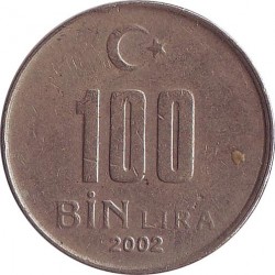Турция 100 Bin Lira 2002
