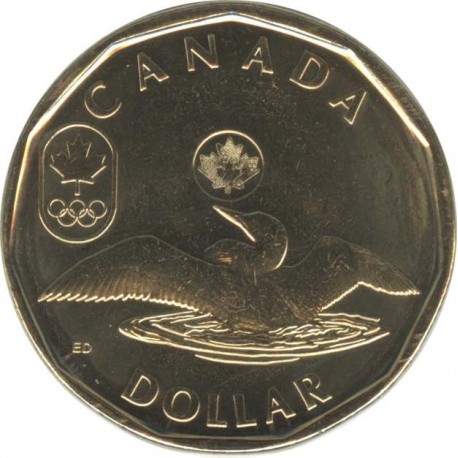 Канада 1 доллар 2012 Олимпийская утка