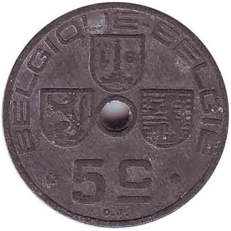 Belgium 5 centimes 1941 (BELGIQUE-BELGIE)