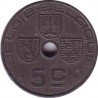 Бельгия 5 сантимов 1942 (BELGIE-BELGIQUE)