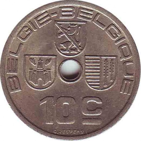 Бельгия 10 сантимов 1939 (BELGIE-BELGIQUE)