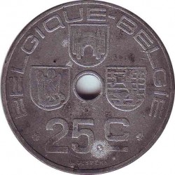 Бельгия 25 сантимов 1942 (BELGIQUE-BELGIE)