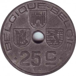 Бельгия 25 сантимов 1946 (BELGIQUE-BELGIE)
